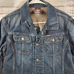 Vintage DIESEL Jack Gregg Denim Jacket Made In Italy 2003 Y2K Trucker Mens M